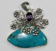 Turquoise Pendant P135 - Click Image to Close